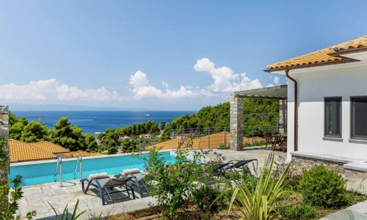 Elios Villa | Alluring Skopelos Villa | Villa Artemis | 2 Deluxe Bedrooms | Panoramic Sea View