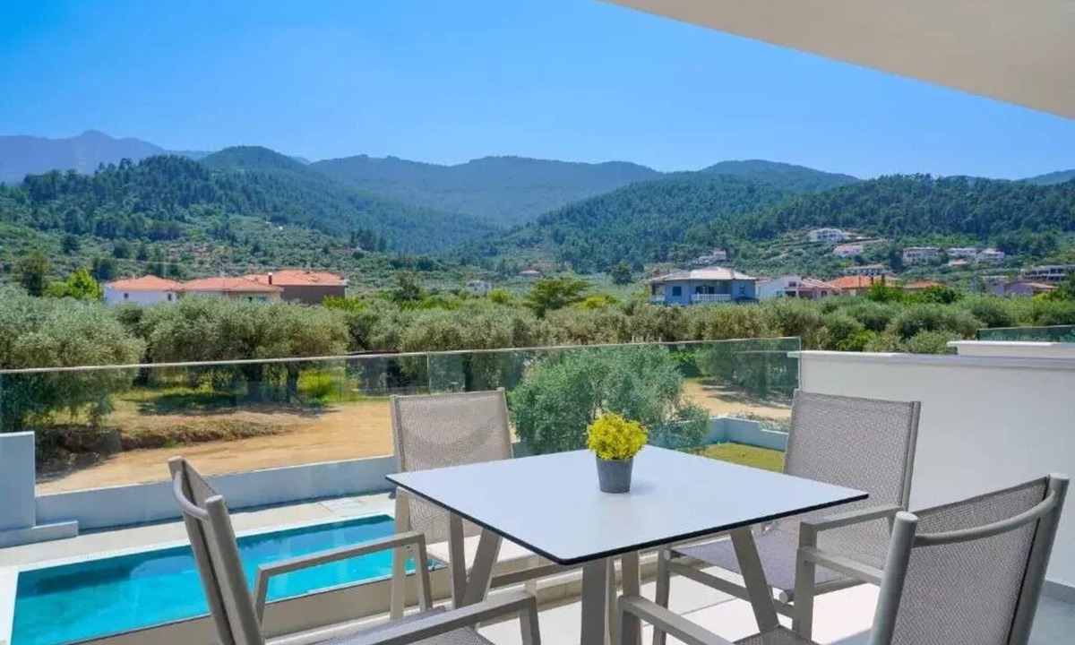 Thasos Town Apartment | Apartment with Mountain View 38sqm - Olia Thassos Luxury Apartments