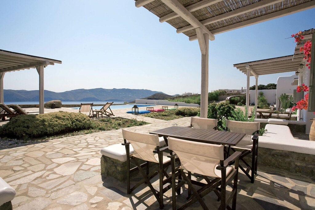 Panormos Apartment | Apartment Yaki 1 in Panormos with amazing views, shared pool, 1 bedroom, 2 sleeps.