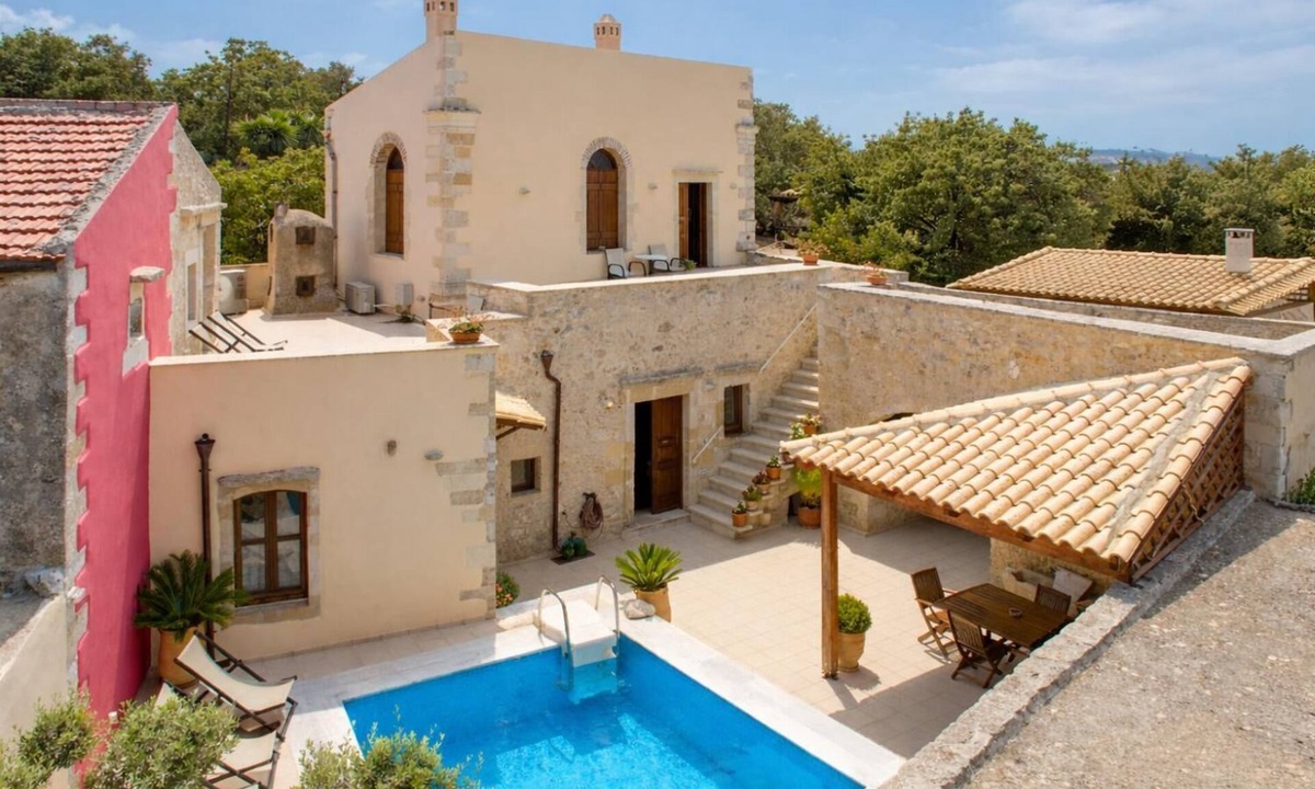 Monopari Villa | Archontiko Galliaki Private Pool, A/C, WiFi