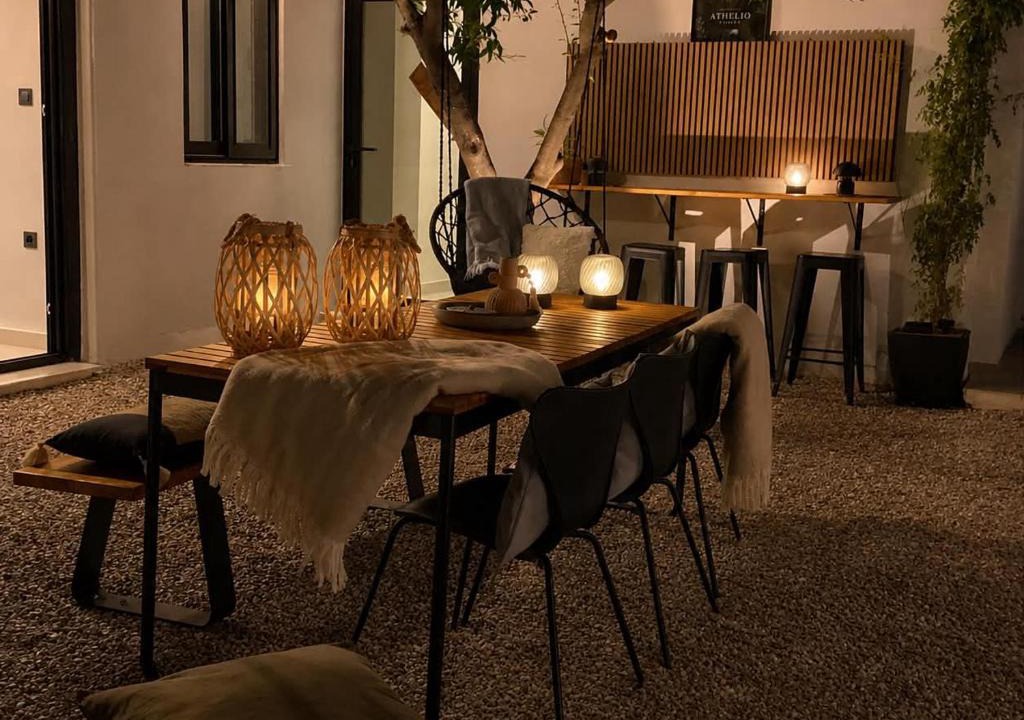 Keratsinion House | Athelio Boutique Entire Home, Private Courtyard, Outdoor Bar