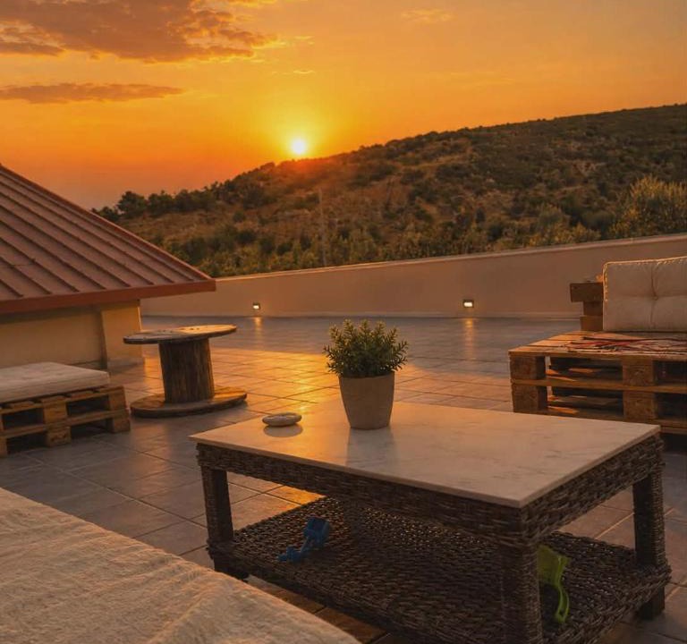 Mytilene House | Balcony Bliss Retreat- Family Friendly