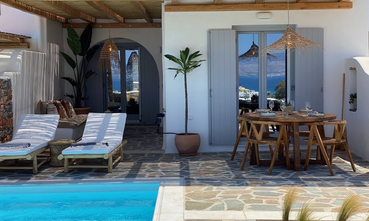 Agia Anna Apartment | Beachhouse Omega Naxos - luxury holiday house - private pool & stunning sea view