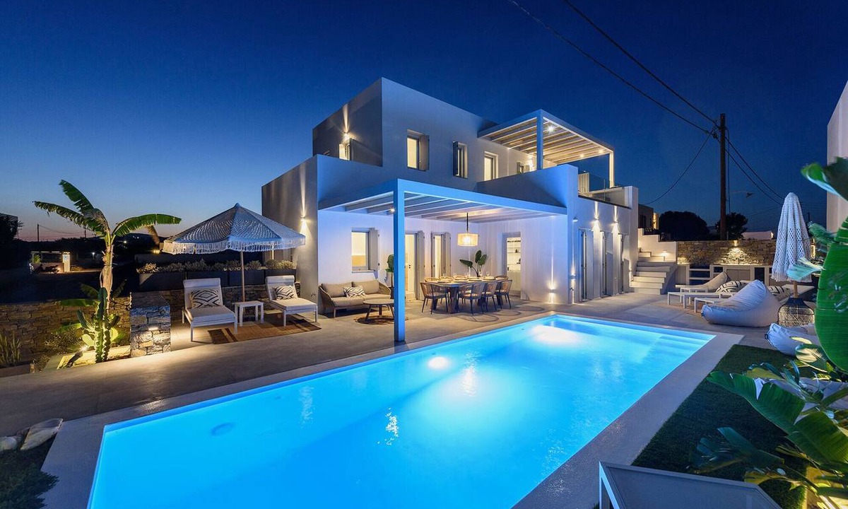 Ampelas Villa | Brand-New Luxurious Private Seafront Villa with Private Pool right on the seann