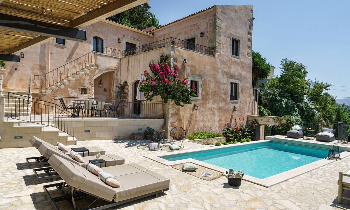 Armenoi Villa | Butterfly, a historical, fairytale-style, villa with pool & hot tub!