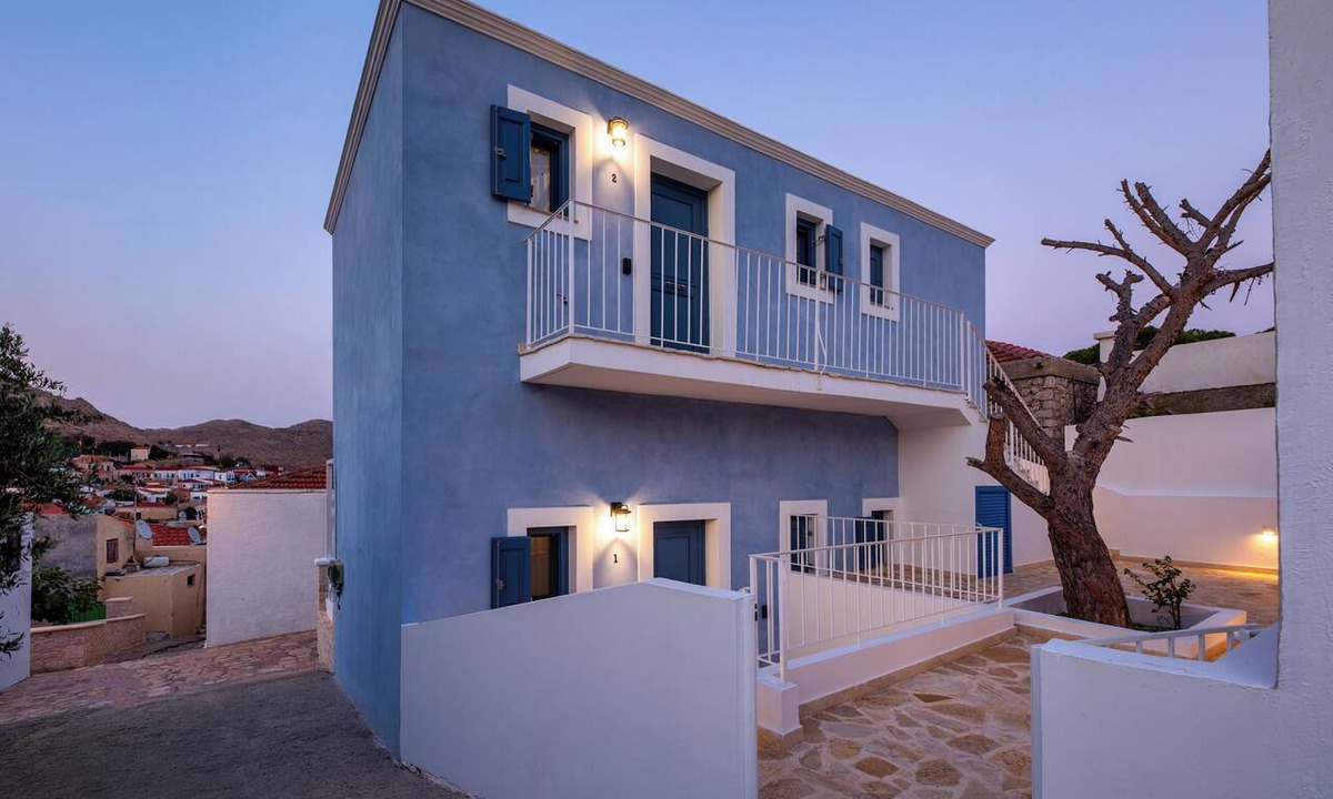 Halki Apartment | Casa Natalia 1, Modern Coastal Style Holiday Apartment in Halki