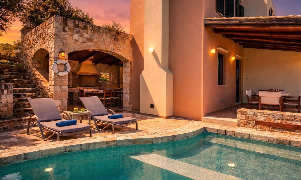 Agia Villa | Family Villa on a quiet hill slope with swimming pool and amazing tree house.