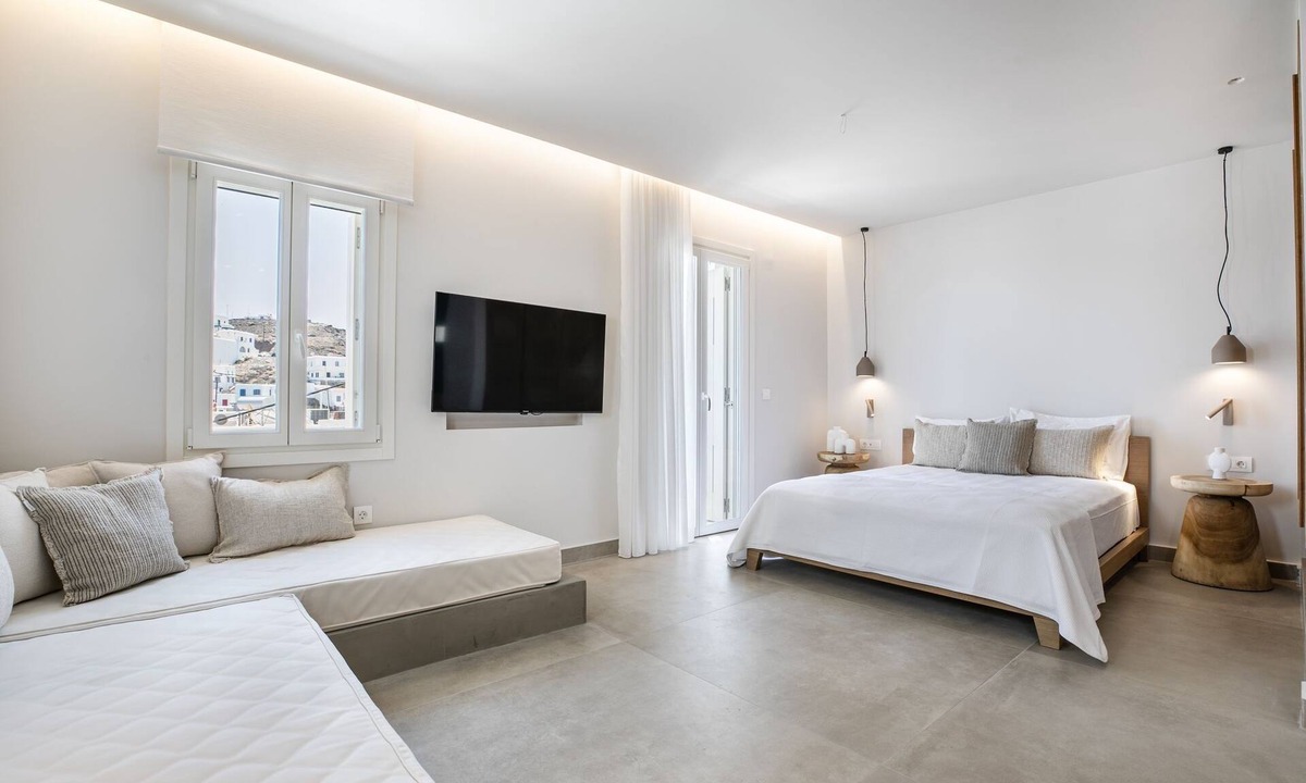 Loutra Hotel | Kythnos Blue - Suite 3 Loutra Bch Balcony Sea View