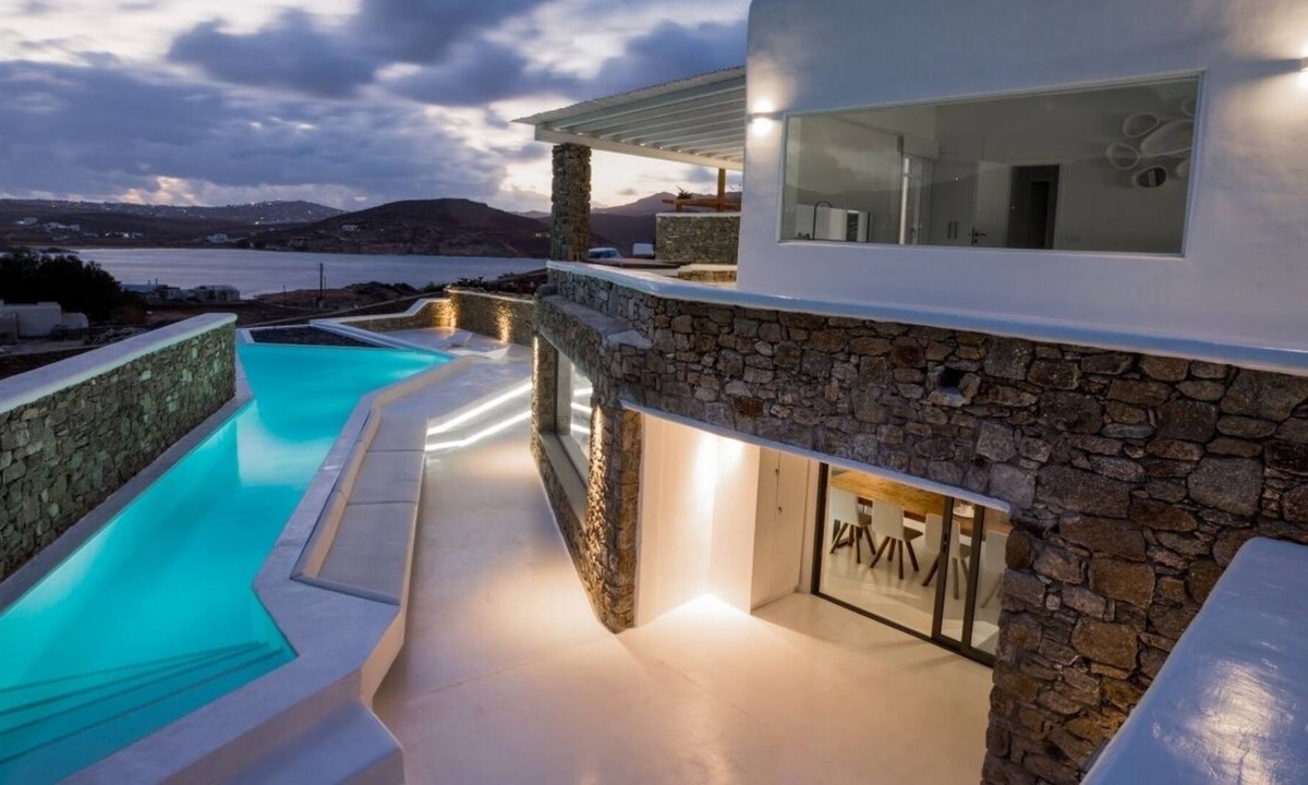 Ftelia Villa | Luxury Designer Villa with Private Infinity Pool & Gym just 150 meters from Ftelia Beach !