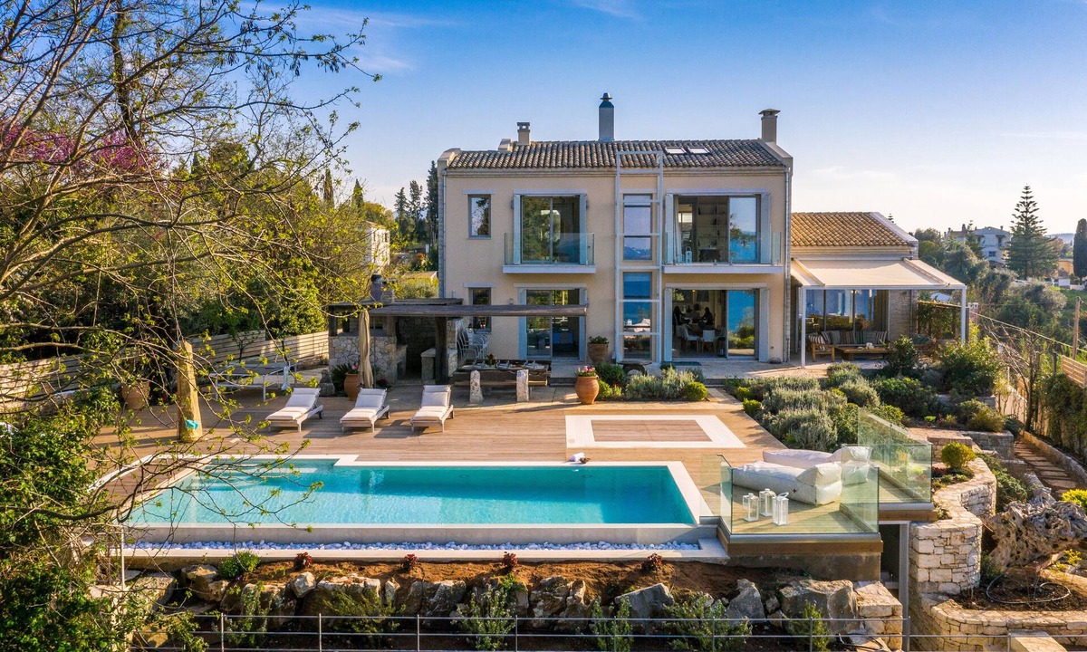 Corfu Town Villa | Melithea Seaview Villa – Private Luxury with Infinity Heated Pool & Sea Views