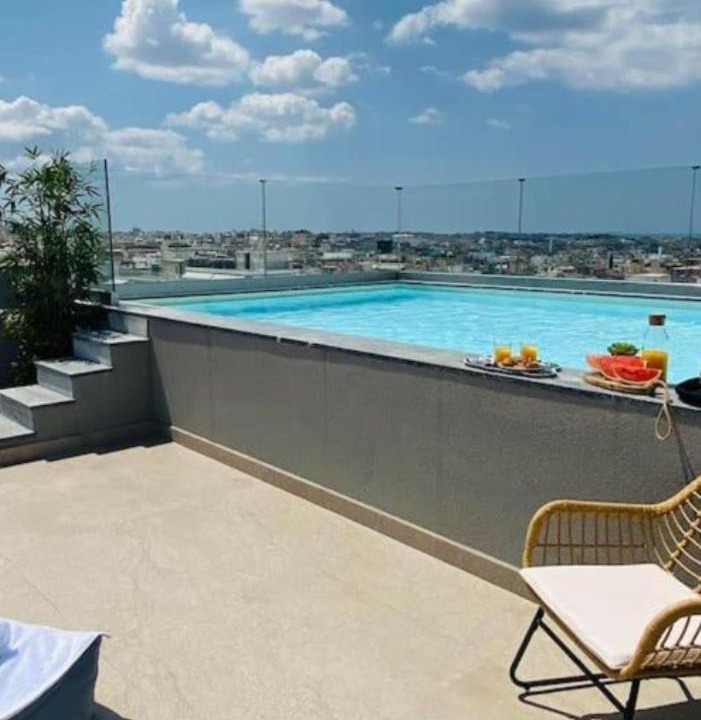 Kallithea Apartment | New Modern 2BD aprt with shared rooftop pool