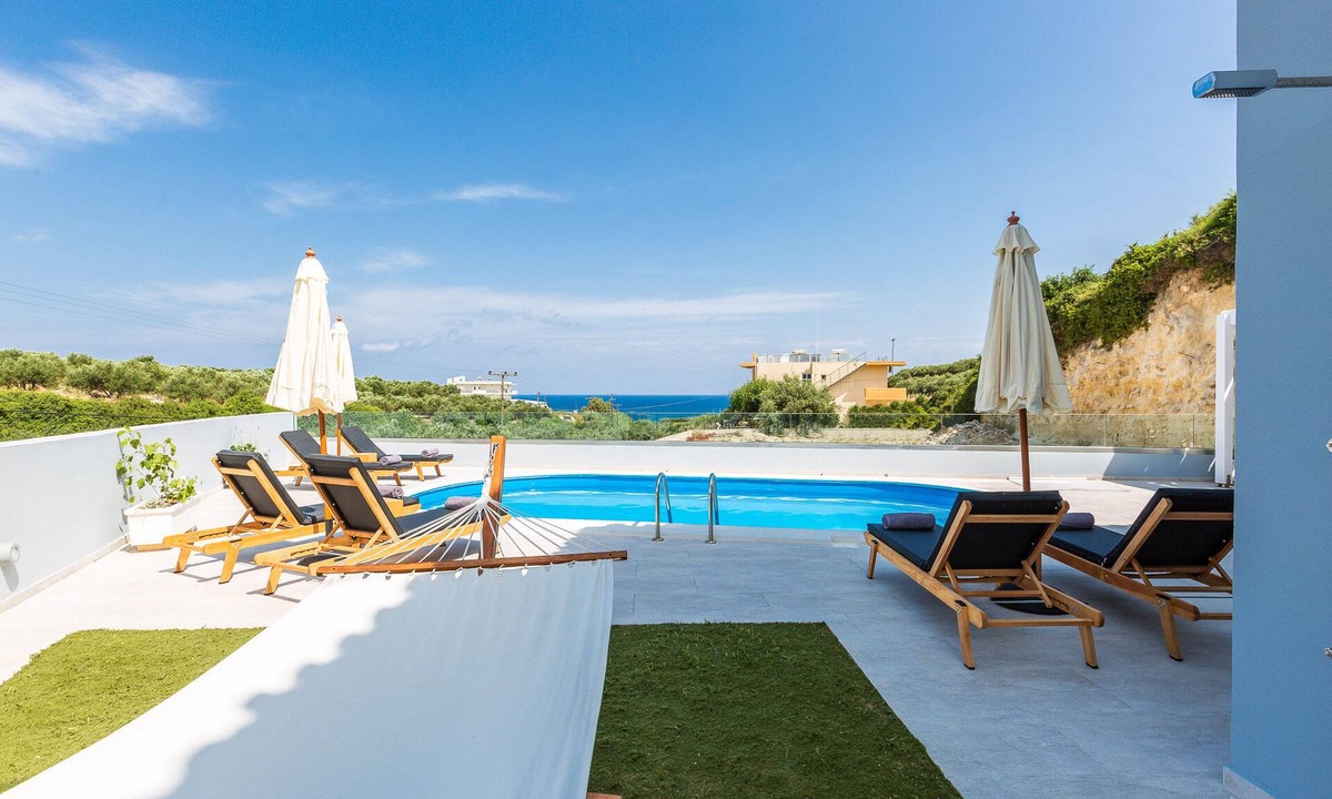 Stavromenos Villa | Nikiforos Villa, Private Pool & BBQ, SeaViews