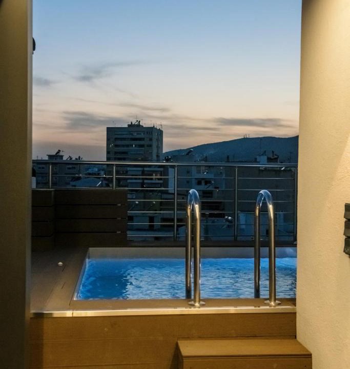 Peristeri Apartment | Nikki's Skylight Suite with private swimming pool