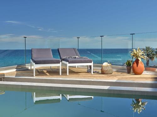 Drosia Apartment | Oceanis Luxury Suites with Private Heated Pools and Sea View