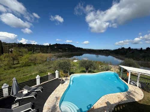 Agios Ioannis Villa | Private Villa and Pool with Lake Views and Sunset Terraces at The Grove