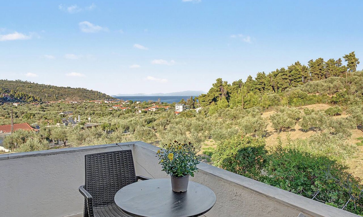 Chalkidiki Region Apartment | Room 'Orama 18' with Sea View, Wi-Fi and Air Conditioning