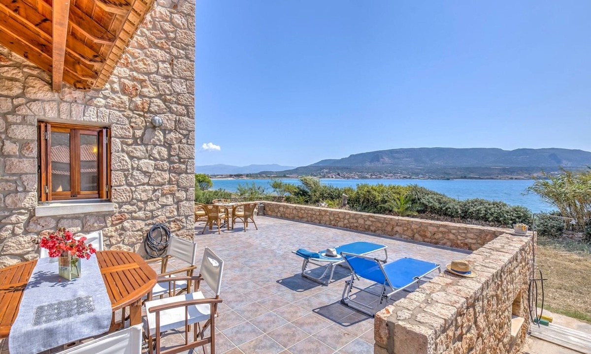 Papadhianika Villa | Sea Front Stone Villa near Monemvasia