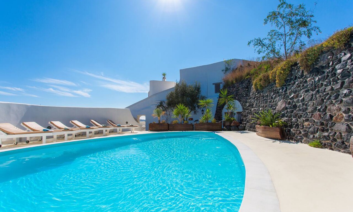 Megalochori Villa | Spacious Luxury Private Villa - Heated Pool - Ocean Views