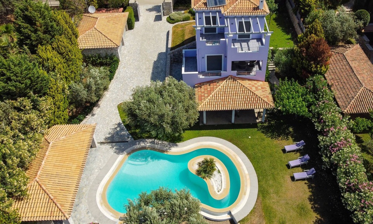 Porto Heli Villa | Villa Dalousa Retreat - 5 min to the beach private pool/jacuzzi spa