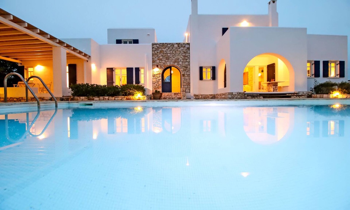 Paros Villa | Villa Haroula, Private Pool Villa with Panoramic Aegean Sea and Sunset View.