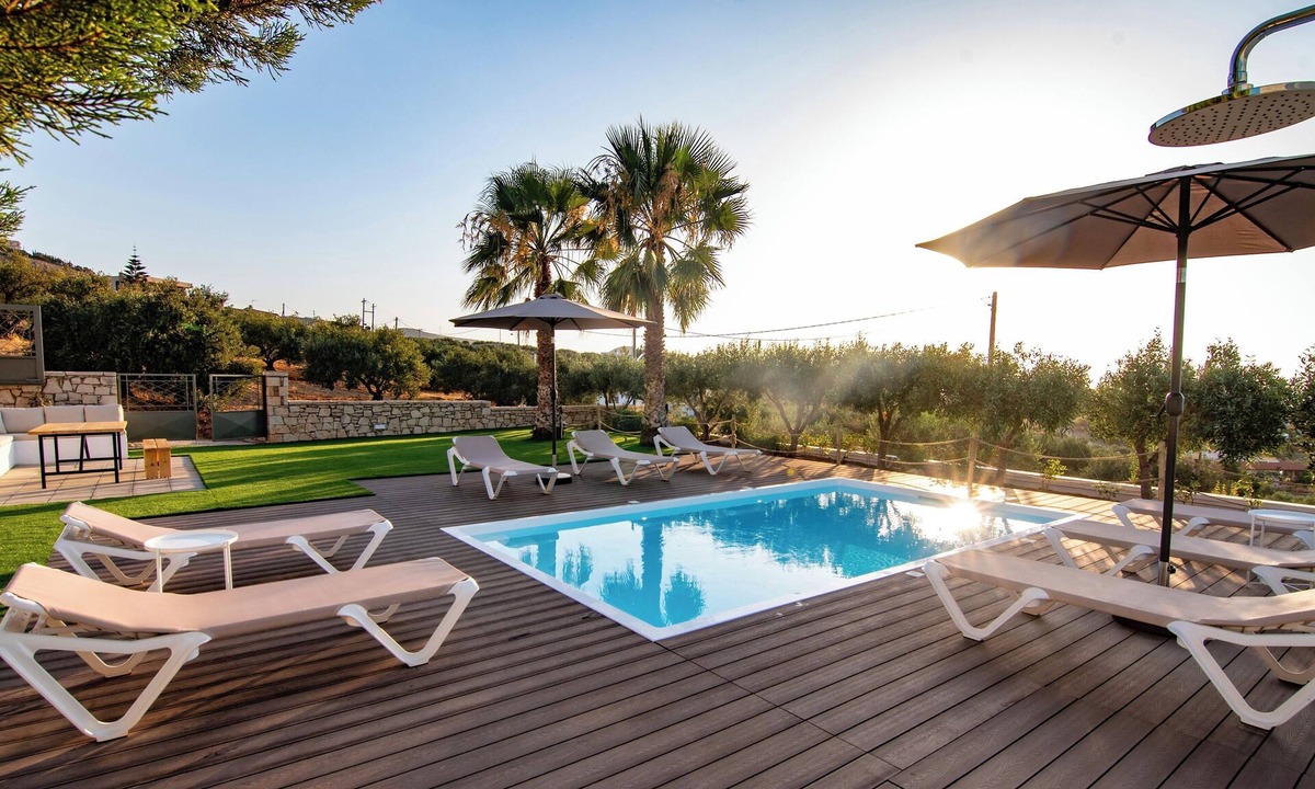Kokkini Chani Villa | VILLA PELAGOS VIEW,PRIVATE POOL,4 BEDROOM, 5 min from the beach!