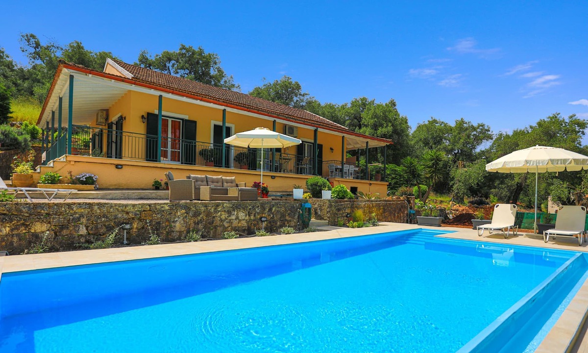 Agios Spyridon Corfu Villa | Villa Valentina: A charming villa with pool, walk to beach, WiFi