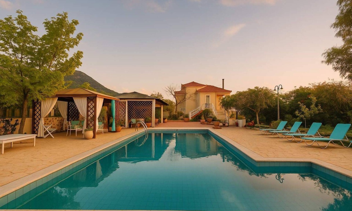 Kiparissia Villa | Villa Vlassoula - Beachfront Luxury Villa with Private Pool & Garden Heaven