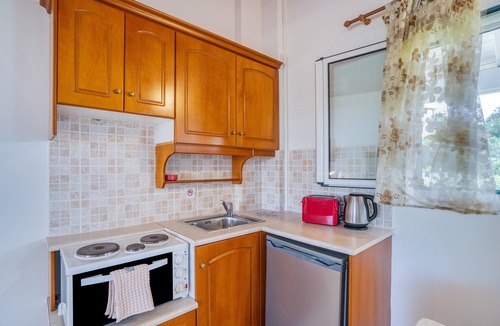Arillas Apartment | Apartment 'Standard Studio Upstairs 11' with Shared Pool, Wi-Fi and Air Conditioning
