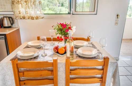 Arillas Apartment | Apartment 'Standard Studio Upstairs 11' with Shared Pool, Wi-Fi and Air Conditioning