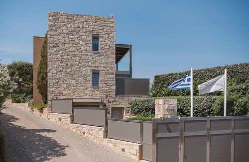 Plaka Villa | Architect-Designed Modern Villa with Heated Pool & Sea Views | Almyra SK Place