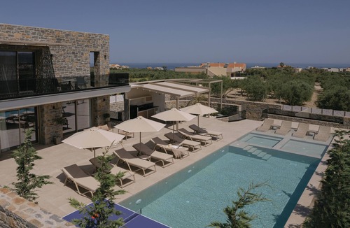 Stavromenos Villa | Aroma Villa, Heated Pool, Gym & Family Play Areas
