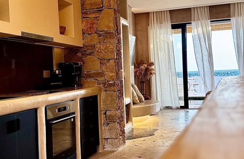 Kokinos Pirgos Apartment | Azure Pyrgos Seafront Boutique Suite - Authentic Crete, right by the sea