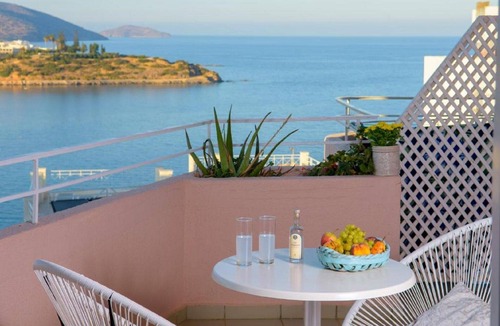 Agios Nikolaos Town Apartment | Bellevue Suites Studio 3 with Sea View