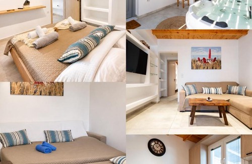 Parikia Apartment | Blue View Villa #3 Luxury Sea View Private Jacuzzi