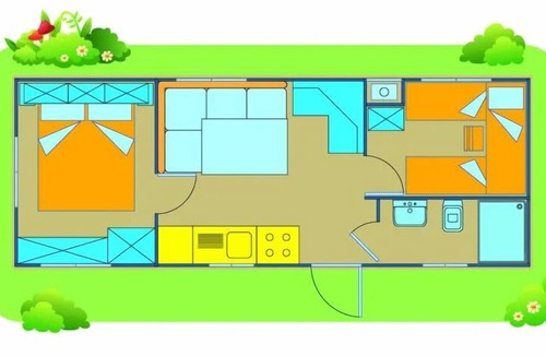 Sithonia House | Castello Camping Summer Resort Mobilehome Happy Easy for 4 people