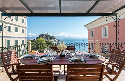 Old Town Villa | Corfu Town Townhouse | 3 Bedrooms | Arieni House | Stunning Sea Views | Walking.