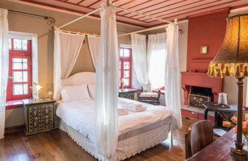 Ano Pedina House | Cozy double room with fireplace