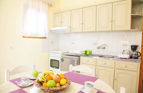Almiros Beach Apartment | Dalia Apartment: Beautiful gardens, near beach, sleeps 4