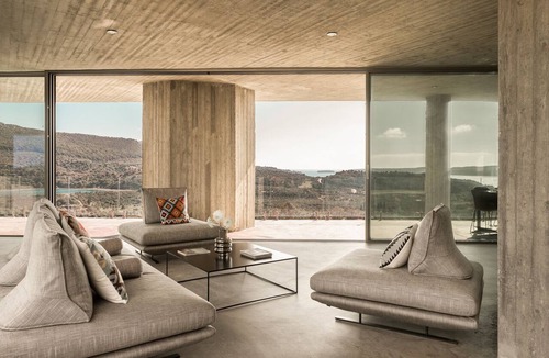 Pylos-Nestoras Villa | Designer Villa Ori seaview private pool sleeps 8