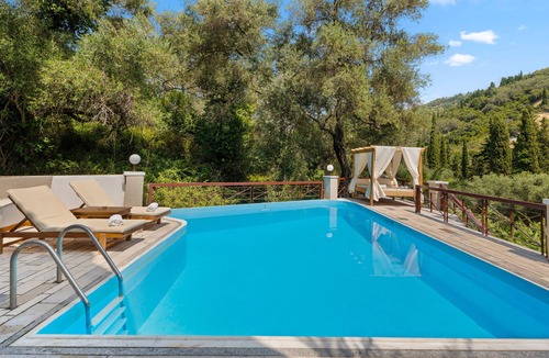 Agios Gordios Apartment | Doliva Studio Apartment with Private Pool, Mountain View, Wi-Fi, and Air Conditioning