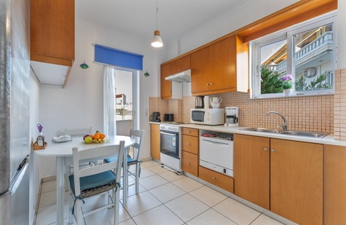 Nea Chora Apartment | Eftichia Nea Chora Apartment with Mountain View, Shared Garden & Wi-Fi