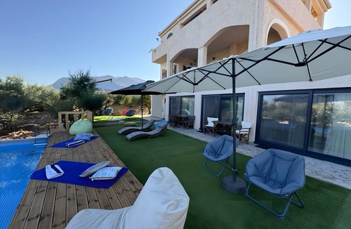 Omales Apartment | Element Of Water Apartment among Olive Trees in Pyrgos Dirou