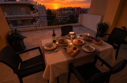 Pyrgos Apartment | Elenas sweet home - Penthouse with Large Balcony