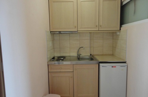 Benitses Apartment | Galini Sea Apartment 5 at the Beach with Wi-Fi, A/C & Garden