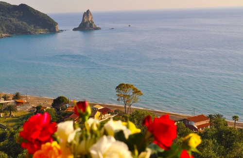 Agios Gordios Apartment | Holiday Apartments Maria with Pool and Panorama View - Agios Gordios Beach 1