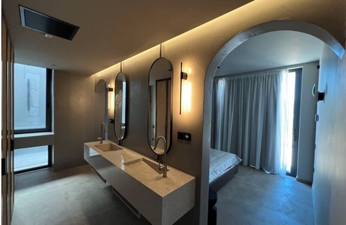 Agios Vasileios Villa | Luxury CaveStyle Smart Feature Villa Morfeas, Mountain View in Neromai Residence