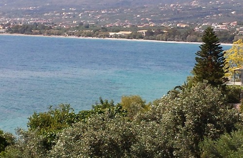 Paralia Vergas Villa | Messinian Blue SeaSide Villa, panoramic ocean view