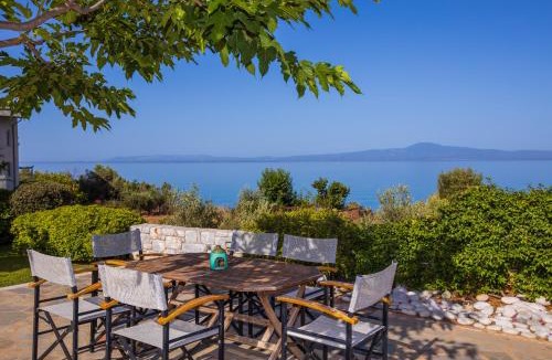 Paralia Vergas Villa | Messinian Blue Sunset Sea View Villa near Kalamata