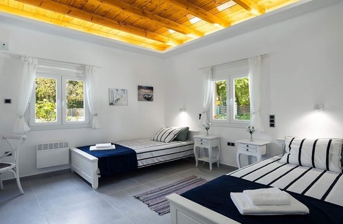 Kontokali Villa | New Waterfront Villa - Private Pool, Amazing View of Gouvia Marina & 2 Minutes Walk to a Sandy Beach