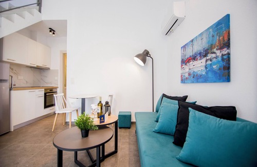 Paralia Ofryniou Apartment | Olympiada Two Bedroom Loft with Pool Access